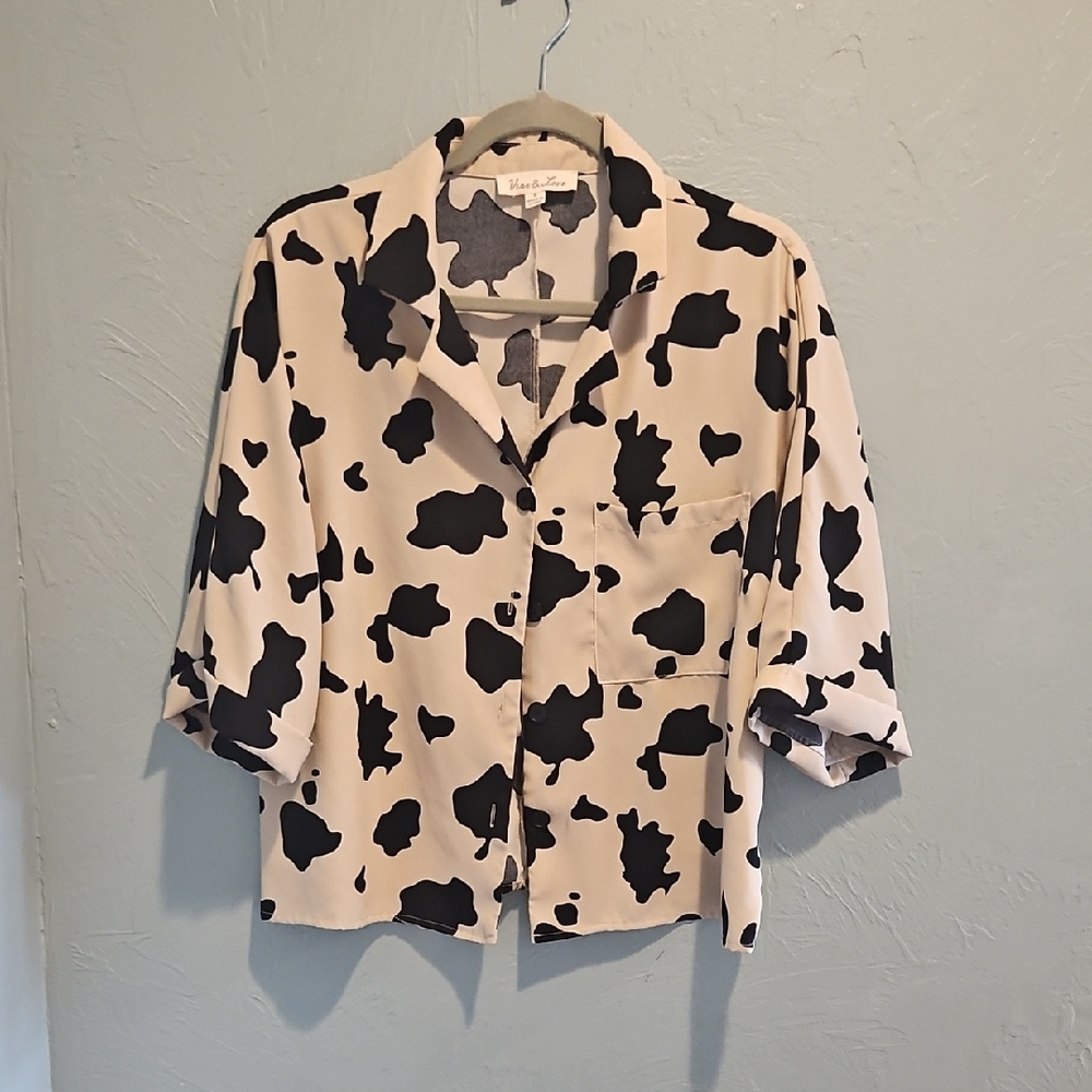Vine & Love Monochrome Patterned Shirt